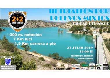 III Triatlón por Relevos Mixtos Ciudad de Teruel. Cto de Aragón de Triatlón por Relevos
